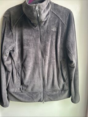 The North Face Charcoal Gray Full-Zip Fleece Jacket